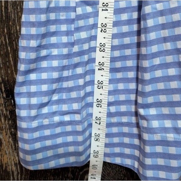 Brooks Brothers Dress Womens 8 Blue White Gingham Shirtdress Belted Mb - Picture 6 of 6